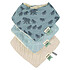 Trixie Baby Lot de 3 Bavoirs Bandana - Enchanting Elephant