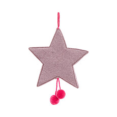 Achat Objet décoration Set de 5 Etoiles avec Pompons "Iris" - Feutre et Laine