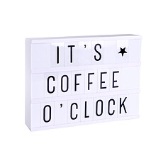 Achat Lampe à poser Lightbox LED - blanc + 85 Lettres et Symboles