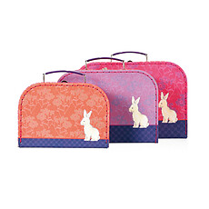 Achat Bagagerie enfant Set de 3 Valises Lapin & Fleurs