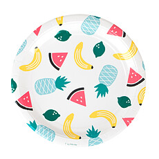 Achat Anniversaire & Fête Assiettes - Fruits Exotiques (x8)