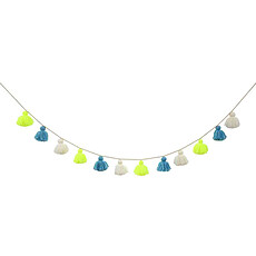 Achat Anniversaire & Fête Guirlande 12 Pompons - Bleu