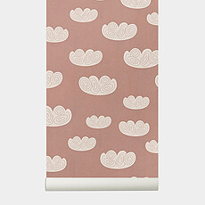 Achat Papier peint Papier Peint Nuages - Rose