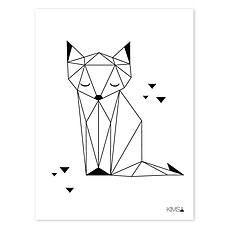 Achat Affiche & poster Origami Play - Affiche Géométrique Renard