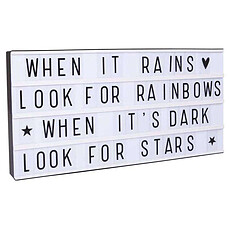 Achat Lampe à poser Lightbox XL et ses 124 Lettres et Symboles avec Adaptateur