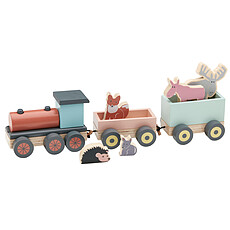 Achat Mes premiers jouets Train en Bois avec Animaux - EDVIN