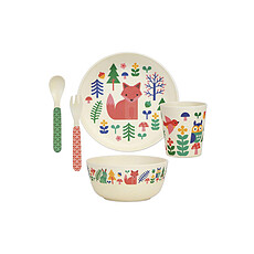 Achat Coffret repas Coffret Repas en Bambou - Forêt