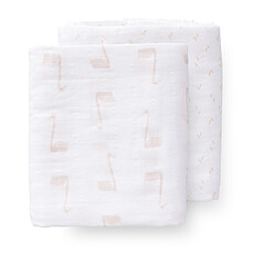 Achat Lange Lot de 2 Langes Cygne - Pêche