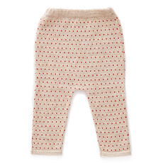 Achat Bas Bébé Pantalon à Pois Rouges Beige - 18 Mois