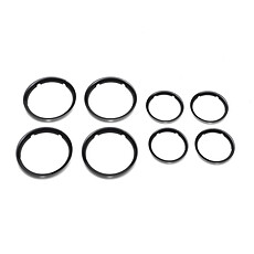 Achat Accessoires poussette Lot de 8 Enjoliveurs Fox - Noir Glossy