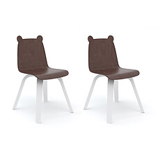 Achat Table & Chaise Lot de 2 Chaises Play Ours - Noyer