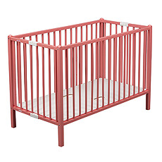 Achat Lit bébé Lit Bébé Pliant Roméo Rose - 60 x 120 cm