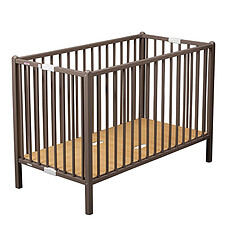Achat Lit bébé Lit Bébé Pliant Roméo Taupe - 60 x 120 cm
