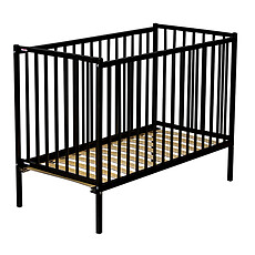 Achat Lit bébé Lit Bébé Rémi Noir - 70 x 140 cm