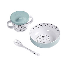 Achat Coffret repas Set Premier Repas Happy Dots - Bleu