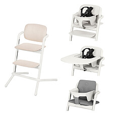 Achat Chaise haute Chaise Haute Lemo Bois Complète - Porcelaine White