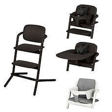 Achat Chaise haute Chaise Haute Lemo Bois Complète - Infinity Black