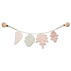 Achat Accessoires poussette Chaîne de Poussette Feuilles - Rose