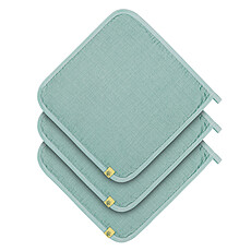 Achat Gant de toilette Lot de 3 Débarbouillettes en Mousseline - Menthe