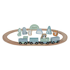 Achat Mes premiers jouets Circuit Train en Bois - Bleu