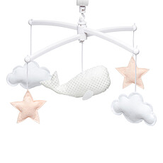 Achat Mobile Mobile Musical Baleine - Blanc et Nude