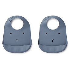 Achat Bavoir Lot de 2 Bavoirs Tilda - Rabbit Blue