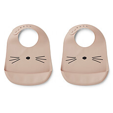 Achat Bavoir Lot de 2 Bavoirs Tilda - Cat Rose