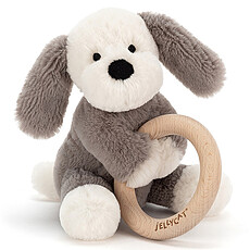 Achat Hochet Hochet Shooshu Puppy avec Anneau en Bois