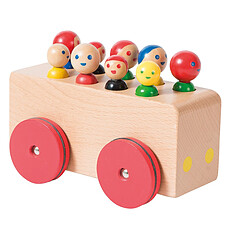 Achat Mes premiers jouets Bus en Bois avec Passagers - Dans la Ville