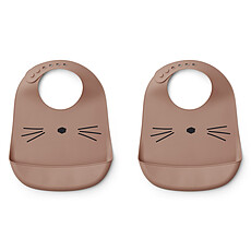Achat Bavoir Lot de 2 Bavoirs Tilda - Cat Dark Rose
