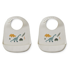 Achat Bavoir Lot de 2 Bavoirs Tilda - Dino Mix