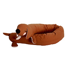 Achat Coussin Coussin Long Chien Saucisse - Brun
