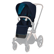 Achat Accessoires poussette Habillage Siège Priam - Nautical Blue