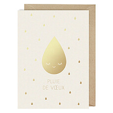 Achat Livre & Carte Carte Pluie de Voeux - Or