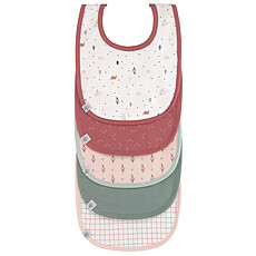 Achat Bavoir Lot de 5 Bavoirs Eponge Garden Explorer - Rose