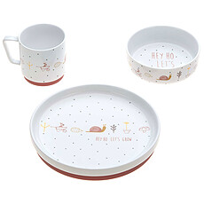 Achat Coffret repas Coffret Repas en Porcelaine Garden Explorer - Rose