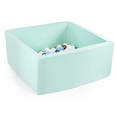Achat Mes premiers jouets Piscine à Balles Carrée Vert d'eau 110 x 40 cm + 400 Balles