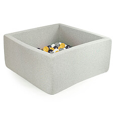 Achat Mes premiers jouets Piscine à Balles Carrée Gris Clair 110 x 40 cm + 400 Balles