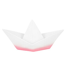 Achat Lampe à poser Lampe Origami Boat - Blanc et Rose