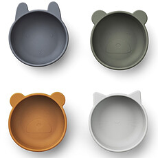 Achat Vaisselle & Couvert Lot de 4 Bols en Silicone Iggy - Blue Mix