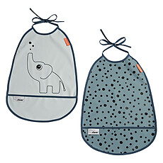 Achat Bavoir Lot de 2 Bavoirs Imperméables Elphee - Bleu