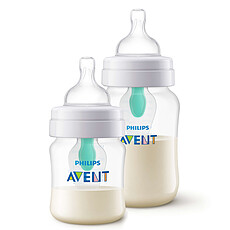 Achat Biberon Lot de 2 Biberons Anti-colic avec Valve AirFree - 125 et 260 ml