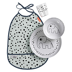 Achat Coffret repas Coffret Repas 4 Pièces Happy Dots - Bleu