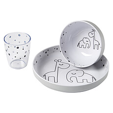 Achat Coffret repas Coffret de Vaisselle 3 Pièces - Dreamy Dots Gris