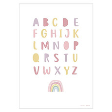 Achat Affiche & poster Poster Réversible Alphabet et Arc-en-ciel - Rose