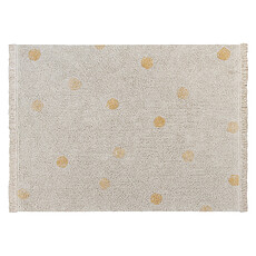 Achat Tapis Tapis Lavable Hippy Dots Naturel et Miel - 120 x 160 cm