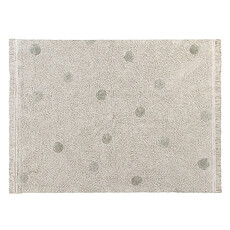 Achat Tapis Tapis Lavable Hippy Dots Naturel et Olive - 120 x 160 cm