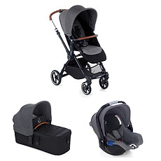 Achat Poussette combinée Poussette Trio Kendo Nacelle Micro et Siège Auto Koos i-Size - Jet Black