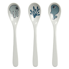 Achat Vaisselle & Couvert Lot de 3 Cuillères - Sea Friends Bleu