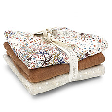 Achat Gant de toilette Lot de 3 Débarbouillettes - Liberty London Adeladja